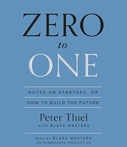 Zero to One by Peter Thiel book cover